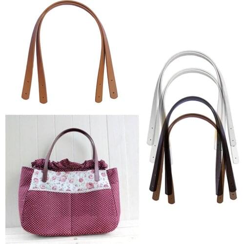 2PCS Pair 55cm Long Women Girls Detachable PU Leather Bag Strap Belt Handle Shoulder Bag Accessories Belt Handbag Band