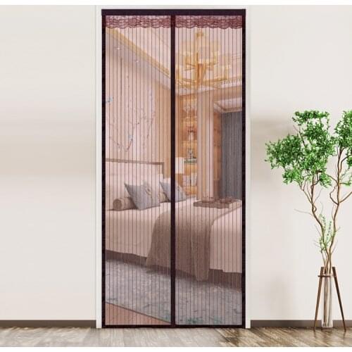 Mesh Automatic Closing Door Screen Tool-free Magnetic Mosquito Net Summer Anti Bug Fly Door Curtains Magic Mesh Kitchen Screen