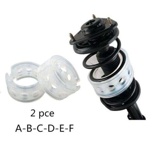 2pcs Universal Car Accessories Car Shock Absorber Spring Bumper Power Auto-Buffers A/B/C/D/E/F Type Springs Bumpers Cushion Car