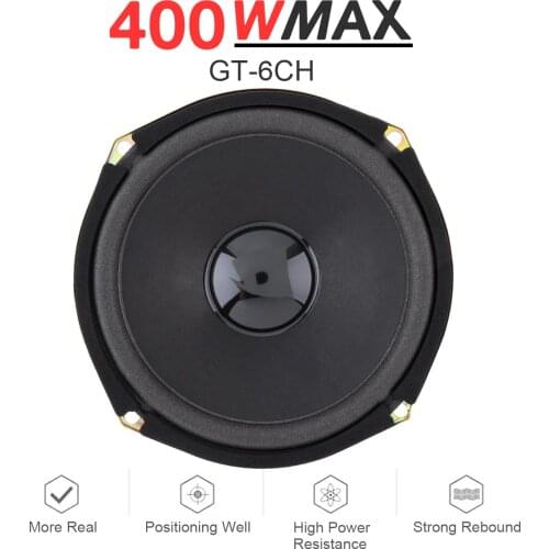 1pc 6 Inch 400W Universal Car Coaxial Speakers Vehicle Door Auto Audio Music Stereo Full Range Frequency Hifi Speakers