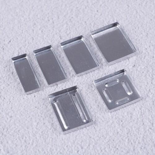 10Pcs/lot DIY Aluminum Square Empty Eyeshadow Pans Makeup Pigment Palette Powder Storage Case Cosmetic Tools 6 Sizes