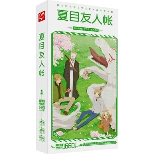 1660pcs/Box Natsume Yuujinchou Postcards Anime Post Card Message Card Gift Card