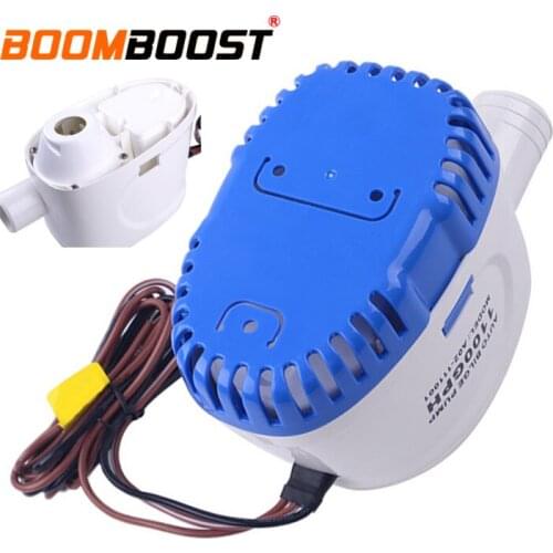 3.2A 1100GPH For Boat Hulls/Bilges Bait Tanks DC 12V For Boat Marine Automatic Float Switch Auto Water Pump Submersible Bilge