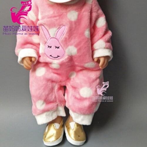 43cm Baby Doll Cute Animal Clothes Set for 18 Inch Dolls Suit with Cap for Doll Girls Christmas New Year Gift
