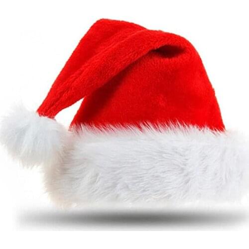 5pcs Navidad New Year Thick Plush Christmas Hat Kids Christmas Decorations For Home Santa Christmas Goods Party New year gift