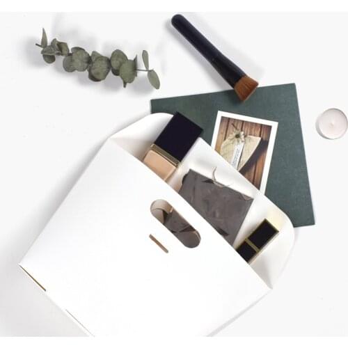 50Pcs Kraft Paper Bag with Handle Cosmetics Packaging Bags Small Gift Bag for Candy/Chocolate Wedding Party Favor Box