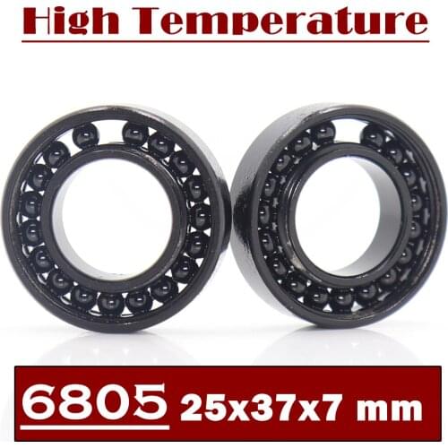6805 High Temperature Bearing 25*37*7 mm ( 2 Pcs ) 500 Degrees Celsius Thin Section Bearings Full Ball Bearing