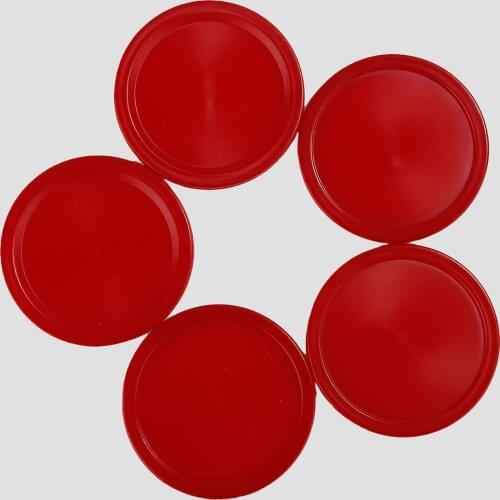 8Pcs 51mm ABS Air Hockey Pucks Red Air Hockey Children Table Mini Ice Hockey Piece Air Suspension Accessories Ball Sport Tools
