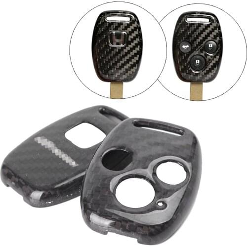 Real Carbon Fiber Remote Key Cover Case For Jeep Dodge Cherokee Renegade