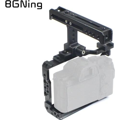 Camera Cage Rig Handle Grip Top Hot Shoe Mount for DSLR Fujifilm XT-20 XT-30 Fuji XT20 XT30 Stabilizer Form-Fit Protective Frame