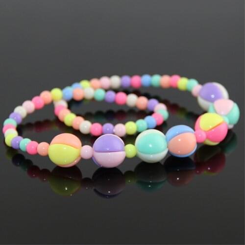 Children Creative DIY Beads Toys With String Accessory Kids Girls Gifts Handmade Necklace Art Craft Educational Toy For Pendant