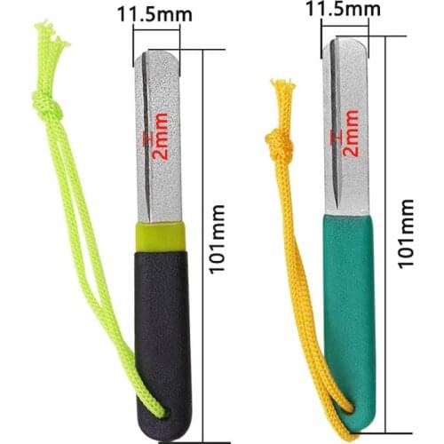 Diamond Hook Grinder Double-Sided Slot For Fly Fishing Hook Grinder Sharpening Stone Fishing Gear Accessories Fishing Tool