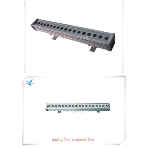 H-8/lot+fly case Brightness outdoor dj lighting 18*3W ip65 led long Wall Washer light DMX-512 RGB waterproof flood lyre