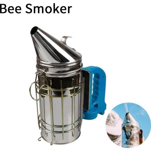 Stainless Steel Beekeeping Product Smoke Bombs Electric Bee Smoker Conical Head American Apiculture For Beekeeper Tool