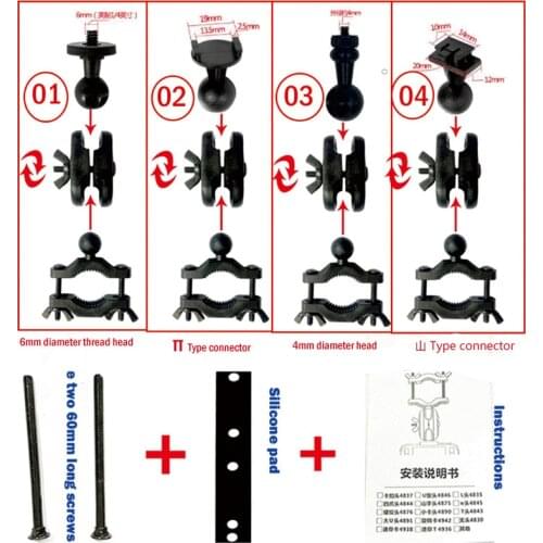 Fumalon Car DVR Mount Bracket Car Camcorder Holder Screw Connector Mount to Car Rearview Mirror Bracket, Cycling DV Mount Bracke