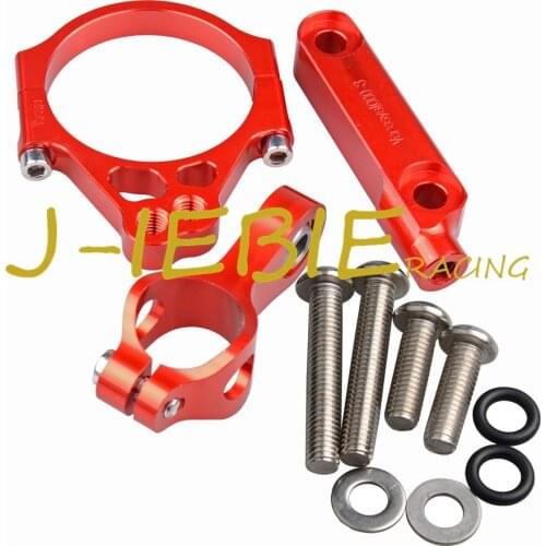 CNC Steering Damper Stabilizer Bracket Mounting For Kawasaki Versys 1000 versys1000 2012-2016 2013 2014 2015 Red