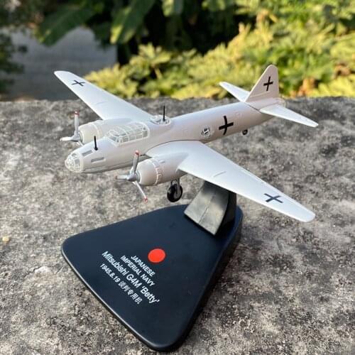 1:144 Scale Mitsubishi G4M Japan World War II Negotiation Special Fighter Alloy Aircraft Model Children Collection Gift Souvenir