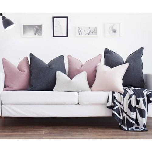 Original Design Cushion Cover Nordic Style Solid Color Pillow Cover Case Sofa Chair Home Decor Without Stuffing