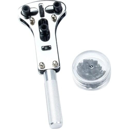 Universal Table Opener 6 Sets Of Steel Teeth Three-Pin Open Bottom Cover Three-Jaw Open Table Cover Watch (Except Rolexwatch)