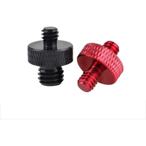 1Pcs 3/8" to 1/4" Male Conversion Screw Aluminum Alloy Double Ends Male Thread Camera Tripod Adapter Screws