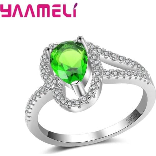 Top Quality 925 Sterling Silver Rings Accessories For Women Wonderful Party Wear Jewelry Bijoux Pave Clear Stone Hot