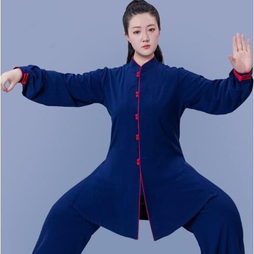 Yellow Women Kung Fu Uniform Chinese Style Tai Chi Uniform Wushu Martial Arts Morning Exercise Bruce Lee Tang Suit Taichi 12493