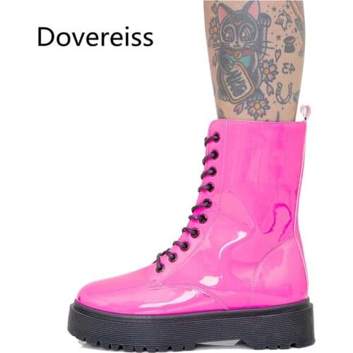 Dovereiss Fashion Womens Shoes Winter Suede Zipper concise Waterproof Stilettos heel sexy new Short boots new Pointed toe