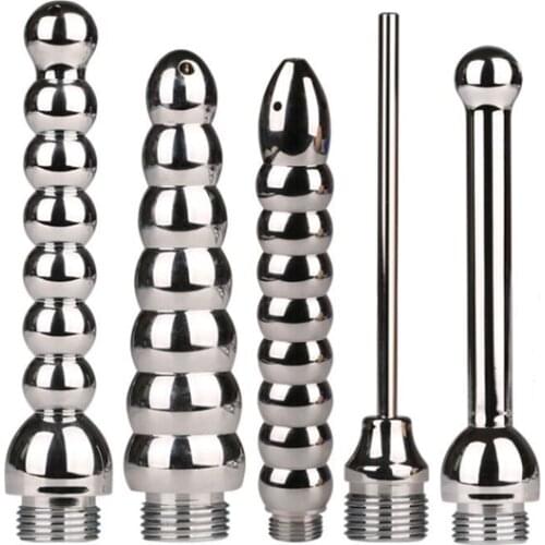 1Set Anal Douche Enema Nozzle Hand held Bidet Shower Toilet Jet Cleaner Portable Bidet Double Outlet Angle Valve Sprayer Faucet