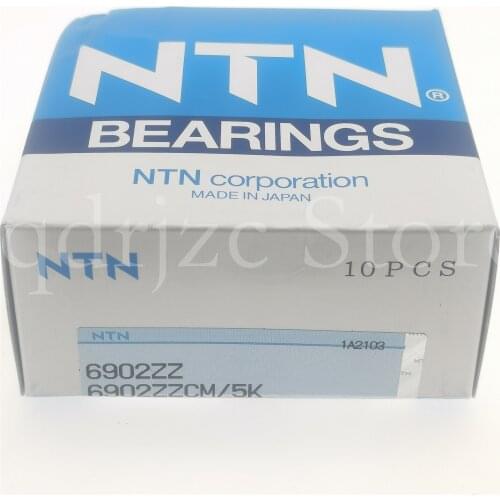 (10 PCS)NTN deep groove ball bearings 6902ZZ/5K = 6902ZZCM = 61902-2Z = 6902Z 15mm X 28mm X 7mm