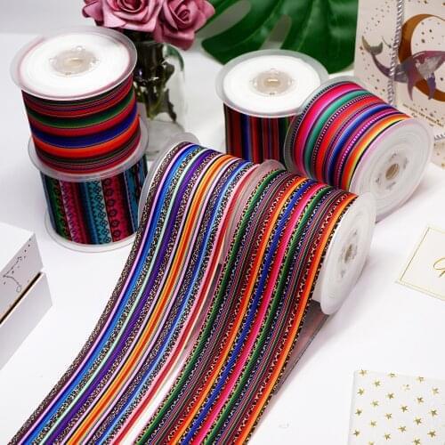 DIY Cartoon Stripe Printed Grosgrain Ribbon For Craft Supplies Sewing Accessories 5 Yards. 44923