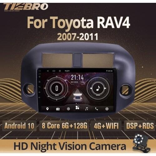 TIEBRO 2DIN Android10 Car Radio For Toyota RAV4 2007-2011 Stereo Receiver GPS Navigation Auto Radio Bluetooth Player Car Stereo