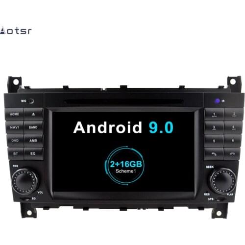 Aotsr 7" Android 9.0 Car GPS navigation DVD Player For Mercedes-Benz C-CLASS W203/CLC W203/G-Class multimedia radio recorder