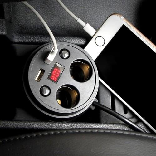 3.1A/80W Dual USB Charger Car Adapter With 2 Socket Splitter Cigarette Lighter 1 product rating | Write a review