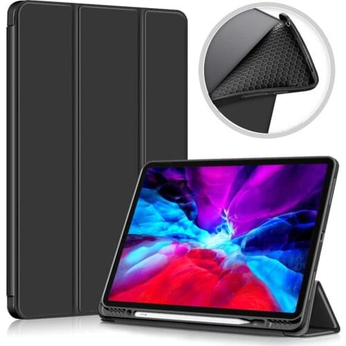 Case For iPad Pro 11 2021 2020 2018 Case With Pencil Holder Funda For iPad Pro 12.9 2021 2020 2018 Case