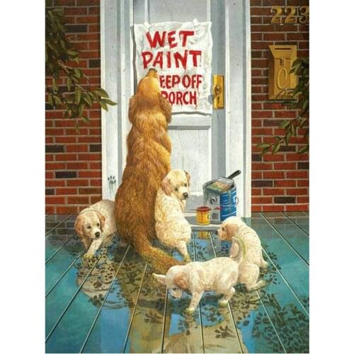 DIY 3D diamond painting animals diamond embroidery dog pictures of rhinestones hobbies crafts Needlework diamond mosaic