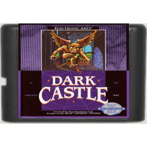 Dark Castle 16 bit MD Game Card For 16 bit Sega MegaDrive Genesis game console