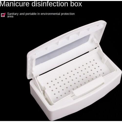 Sterilizing Tray Box Cleaner Disinfection Box Nail Art Pedicure Manicure Tool Sterilizing Metal Nipper Equipment Cleaner Tools