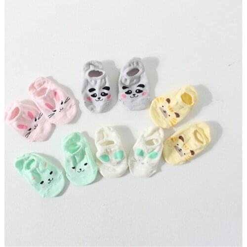 Summer Socks for Boy Tiny Cottons Childrens Socks Cheap Stuff Cartoon Cat Short Girls Candy Colors Sock