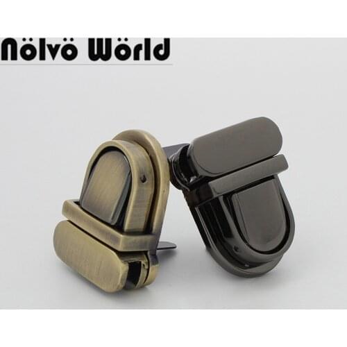 2-10 pieces 3 colors 26x32 High quality Tongue-shape Push Lock for Women bags Briefcase Purses Accessories