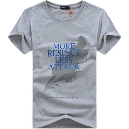 Mens Summer Cotton Comfortable Printed O-neck Casual Short Sleeve T-shirt Size S-5XL 3 Colors