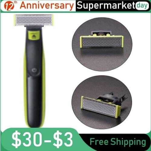 Men Manual Beard Shaver Head Replacement Blade Beard Trimmer Shaver Blades Spare Parts for Philips OneBlade Razor Shaver