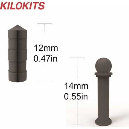 30PCS 1/72 Military Street Column Set Two Styles Plastic Unpainted Model Building Kits DIY Diorama City Landscape