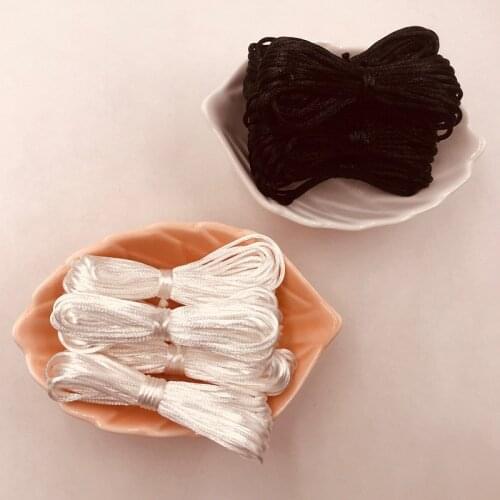 DIY Baby Teething Nylon Rope Satin Cords 1.5mm DIY String Accessories Findings Baby Silicone Teething Baby Teether DIY Tools