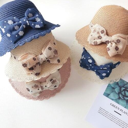 2019 New Fashion Baby Girls Children Kids Summer Flower Sun Casquette Straw Hat Beach Cap Kids Sombrero Mujer Hat For Girls