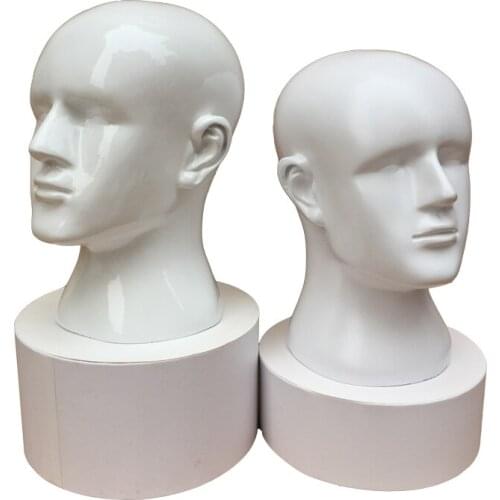 New Arrival Men Fashionable Head Mannequin Black&White Color Model Head Logo Can Print