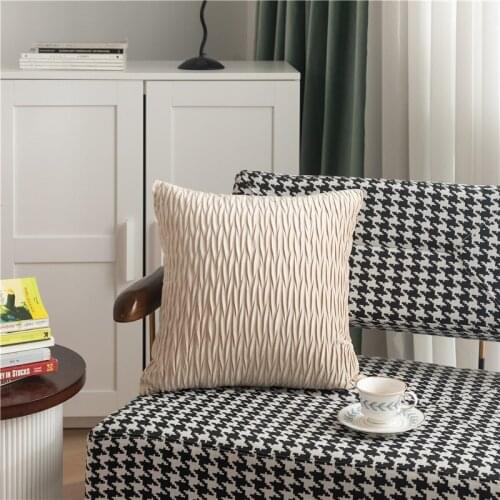 Solid Color Velvet Cushion Cover Modern Pillowcase For Sofa Room Home Decor 30*50cm/45*45cm Pillow Cover Decorative Throw Pillow