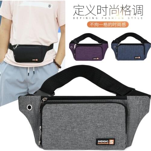Waist Bag Nylon Man Belt Pouch Womens Bag Waist Pack Wallet Zip Travel Hiking Bag Black Blue Red Gray Waist Bag For Men Unisex