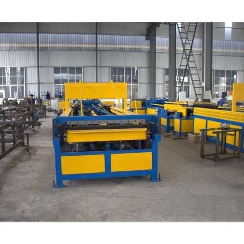 Durable Air Duct Auto Line 5 Machine for HVAC Square Tube Forming, Rectangular Wind Ventilation Galvanized Pipe Production Line