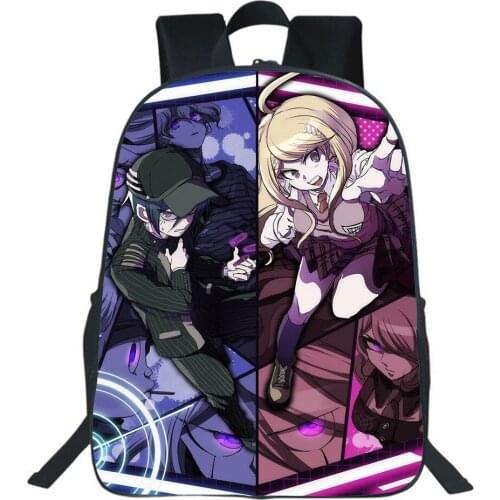 Anime Danganronpa Backpack Boy Girl School Bag Men Backpack Children Bookbag Teens Mochila Cartoon Bear Women Travel Rucksack
