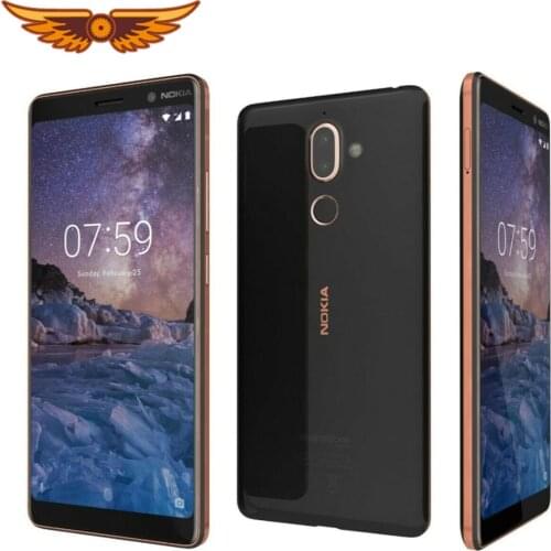 Original Nokia 7 Plus 6.0Inches Octa-core 4GB RAM 64GB ROM 13MP Dual Camera Dual SIM LTE Fingerprint Android Unlocked Cellphone
